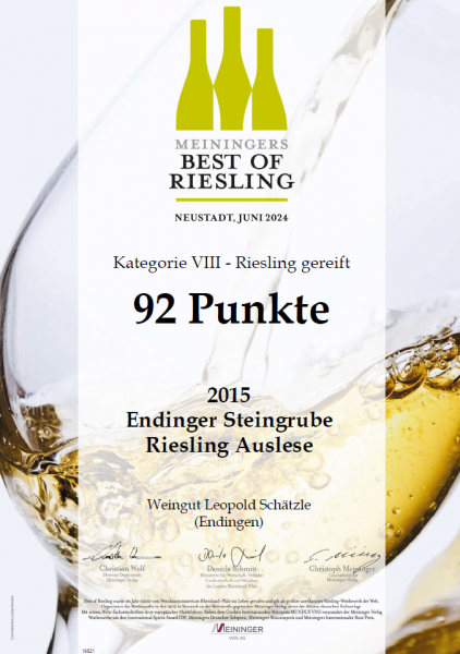 2015 Endinger Steingrube Riesling Auslese